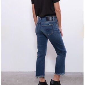 R13 Straight Boy Denim in Baylis w/ Rips